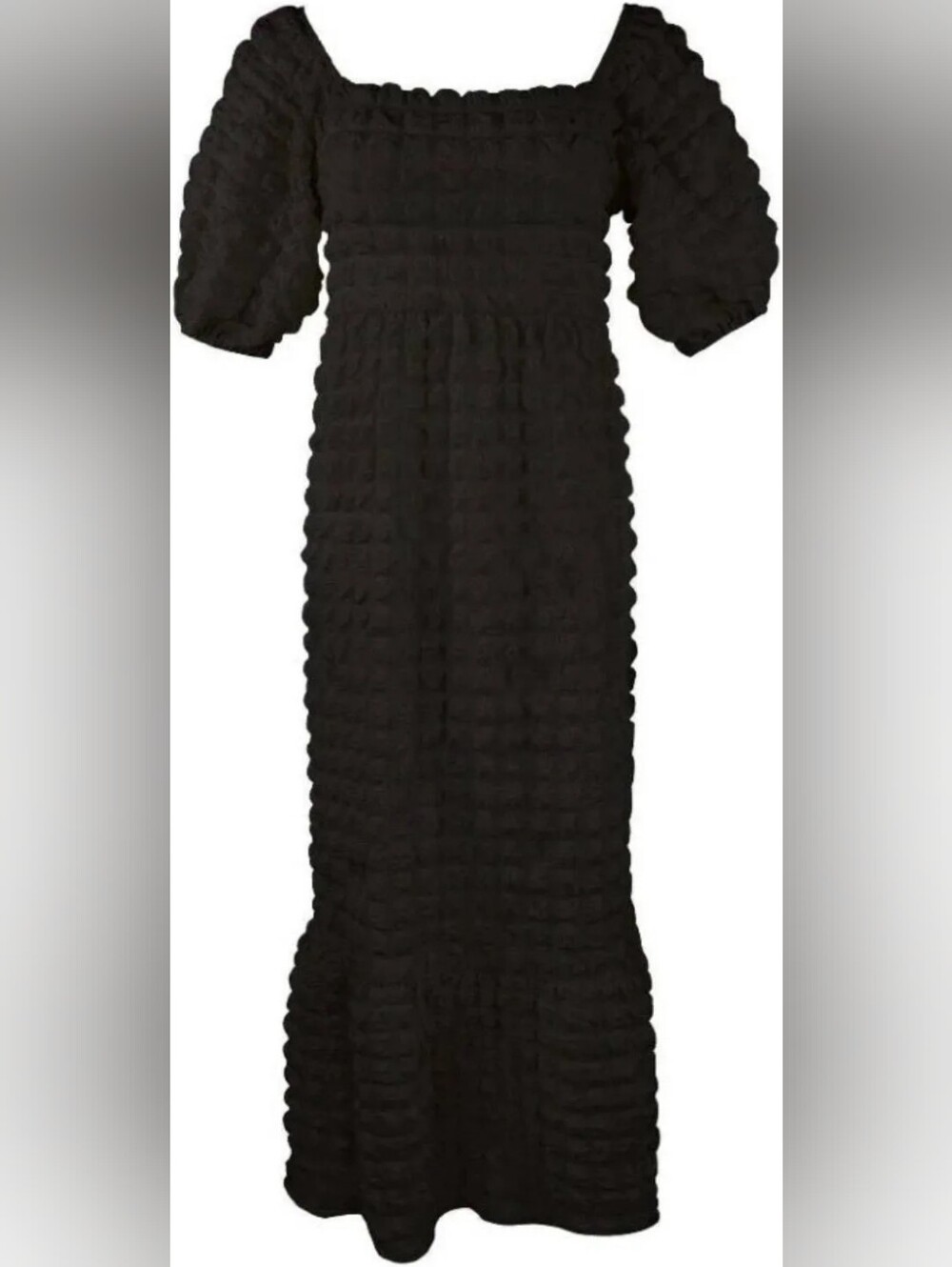 Simply Southern Bubble Maxi Dress Black Size Medium